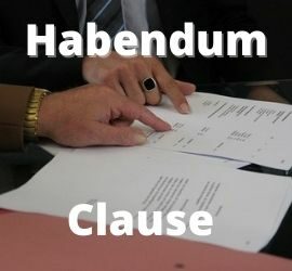 habendum clause