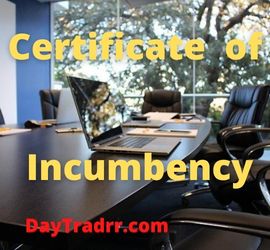 Certificate of Incumbency