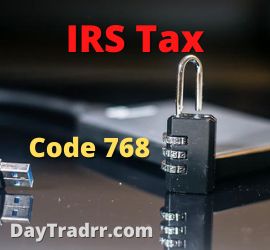Code 768 on IRS Transcript