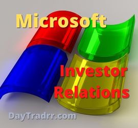 Microsoft Investor Relations